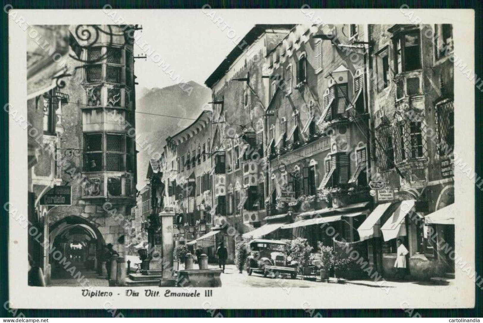 Bolzano Vipiteno Via Vittorio Emanuele III Foto Cartolina RT1873 - Bolzano (Bozen)