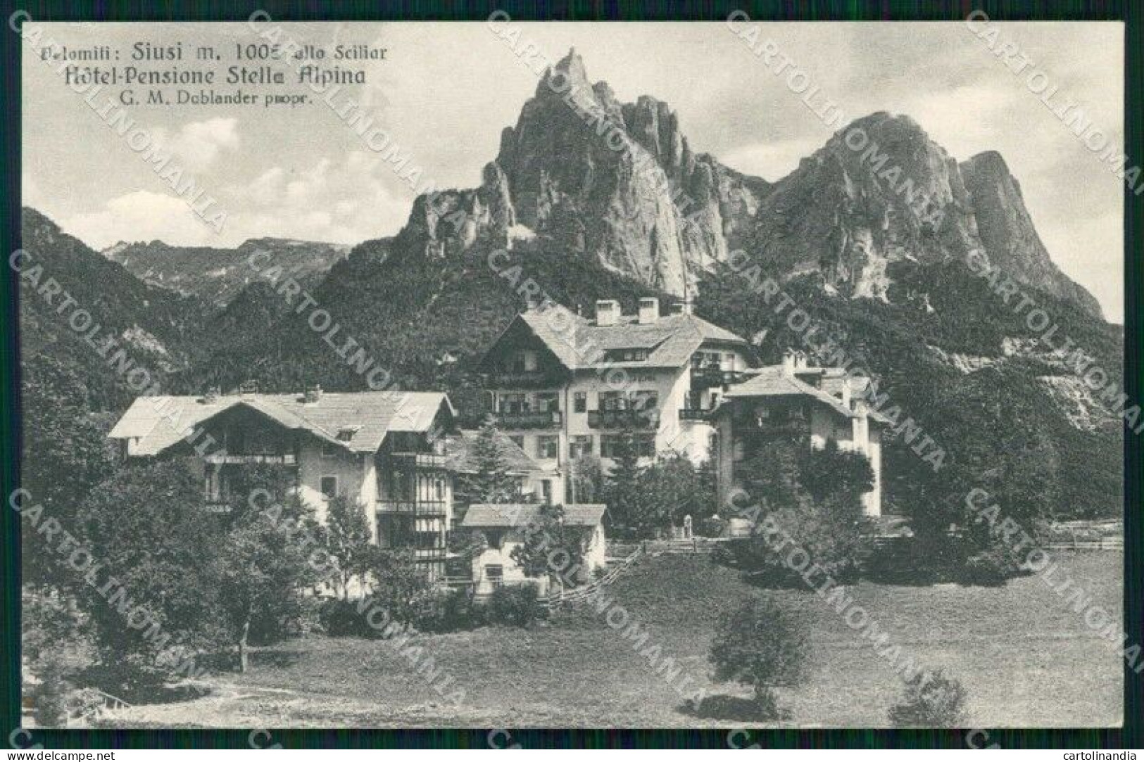 Bolzano Siusi Allo Sciliar Pensione Stella Alpina Franzl 321 61 Cartolina RT1695 - Bolzano (Bozen)