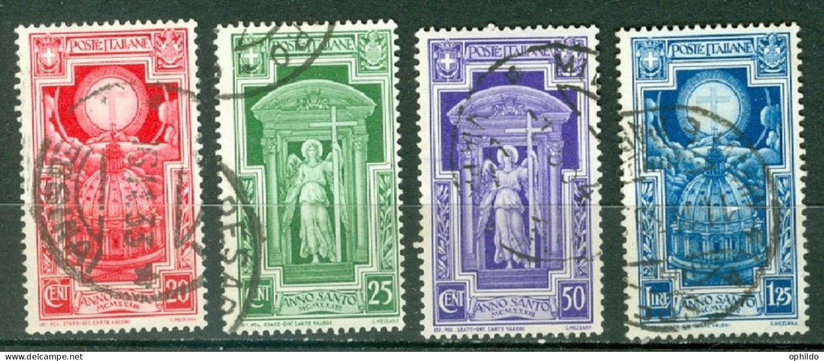 Italie  Yvert  325/328  Ou  Sassone  345/348  Ob  TB  - Used