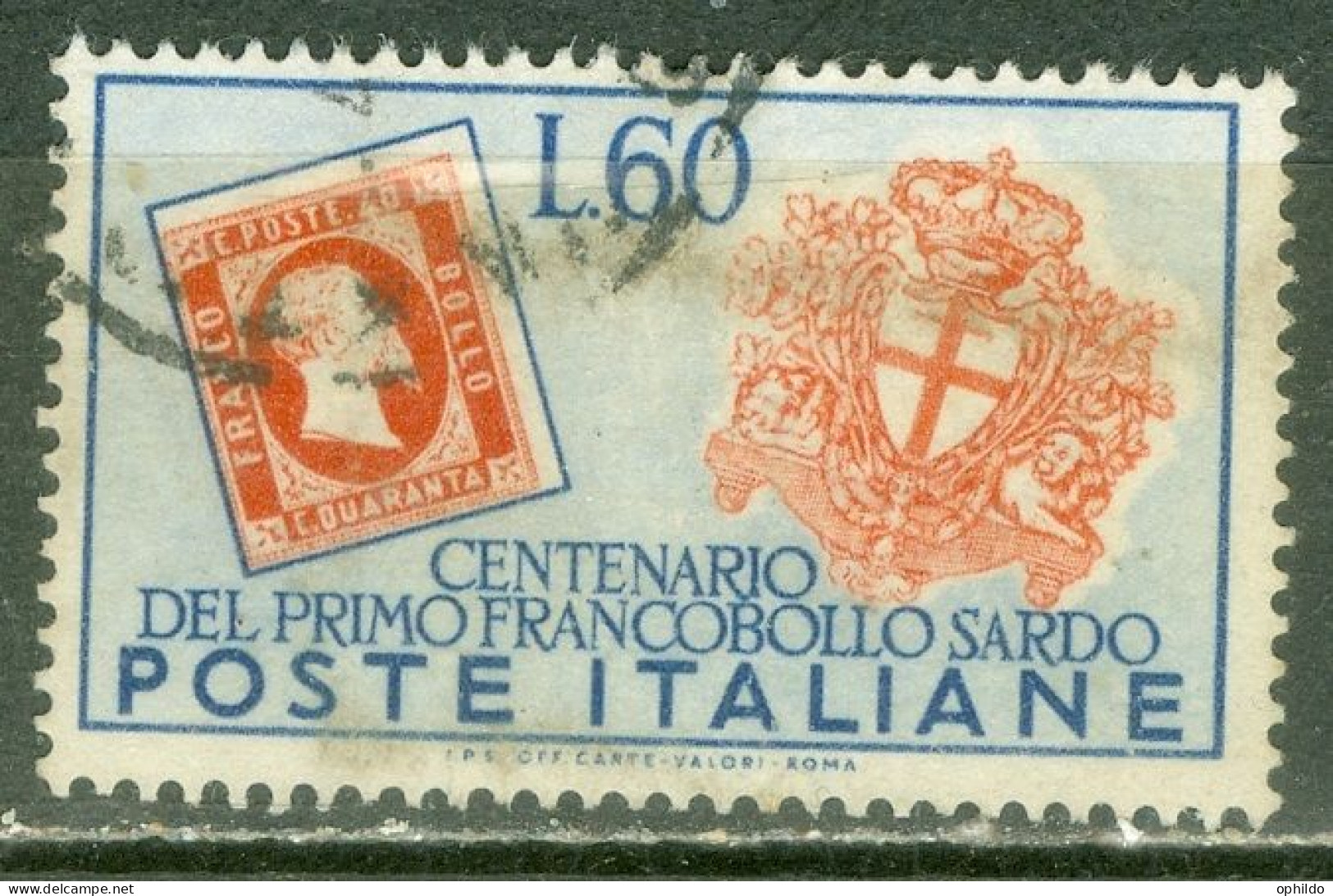 Italie   Yvert  612 Ou Sassone  674  Ob   TB     - 1946-60: Oblitérés