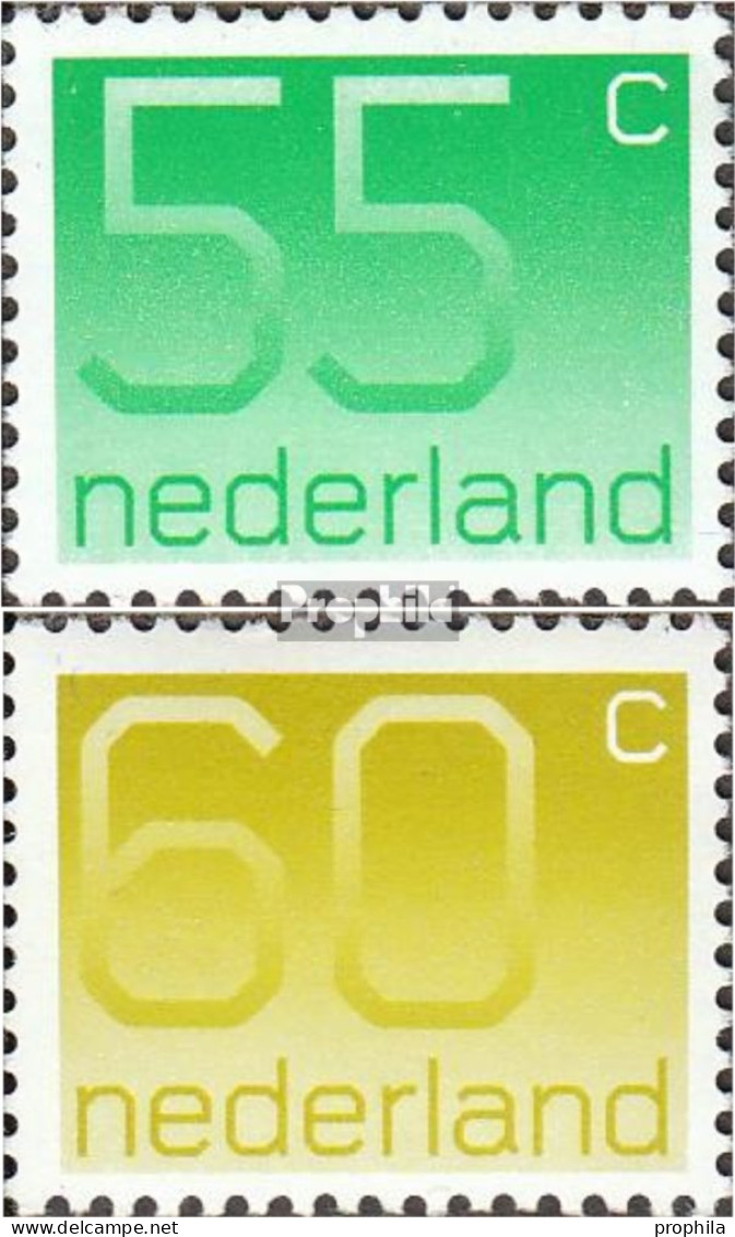 Niederlande 1183A-1184A (kompl.Ausg.) Postfrisch 1981 Freimarken: Ziffern - Ongebruikt