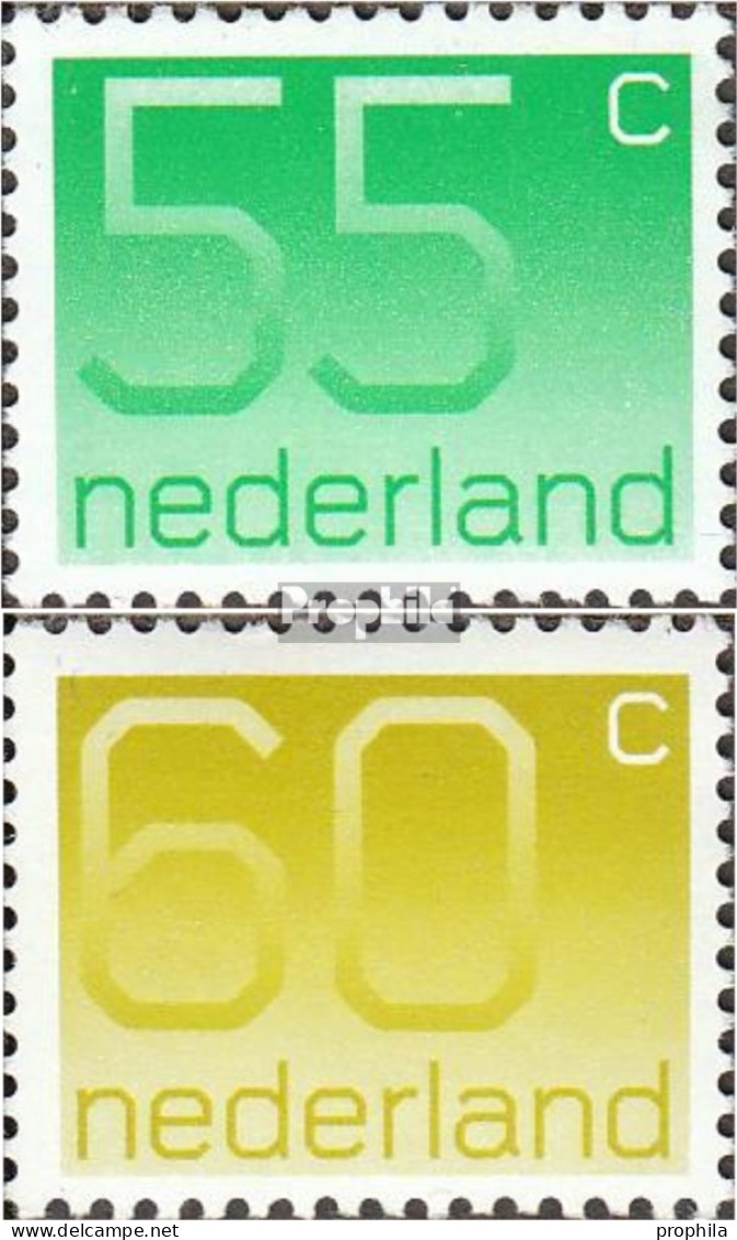 Niederlande 1183A-1184A (kompl.Ausg.) Postfrisch 1981 Freimarken: Ziffern - Ungebraucht