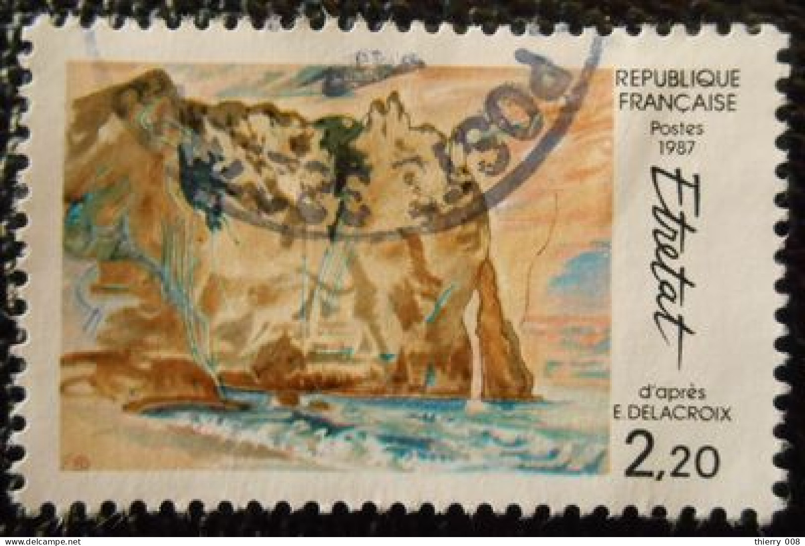 2463 France 1987 Oblitéré  Etretat Eugène Delacroix - Used Stamps