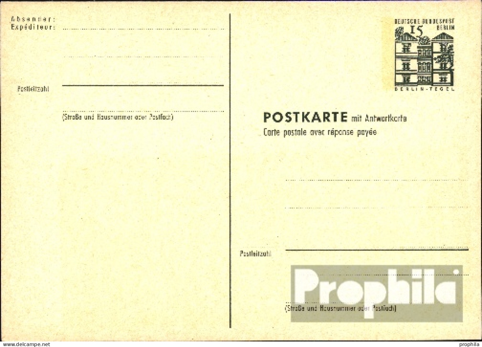 Berlin (West) P66F Amtliche Postkarte Gebraucht Dt. Bauwerke I - Andere & Zonder Classificatie