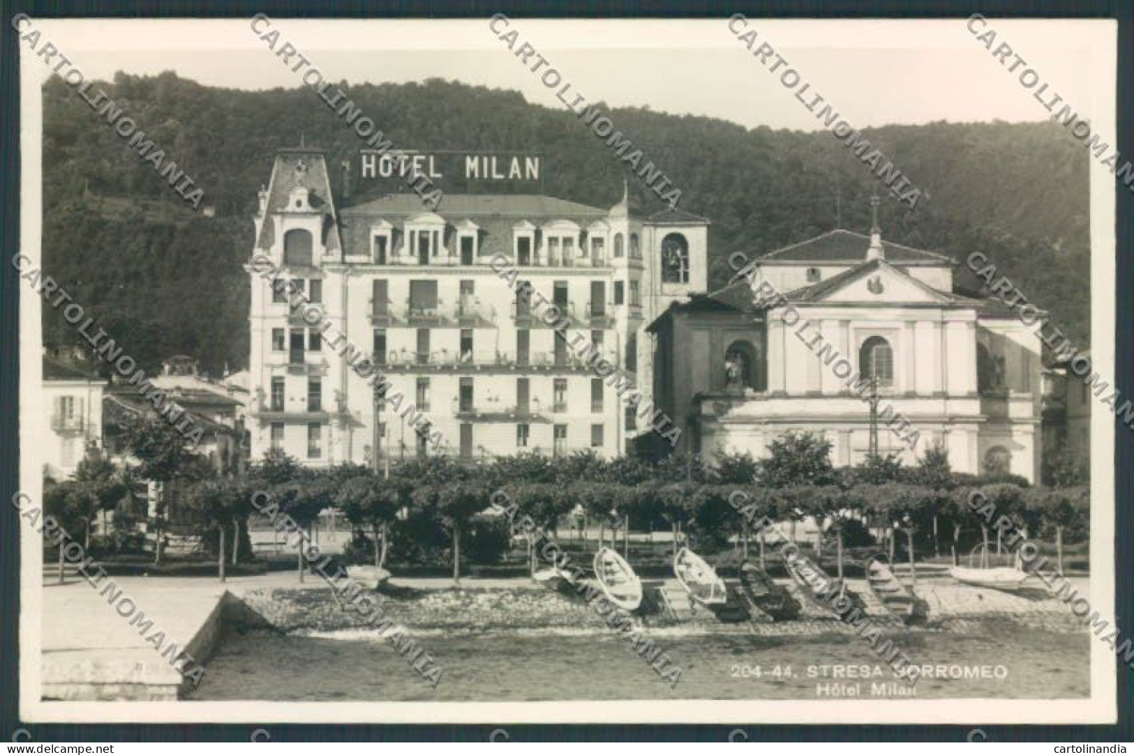 Verbania Stresa Barca Foto Cartolina ZQ5617 - Verbania