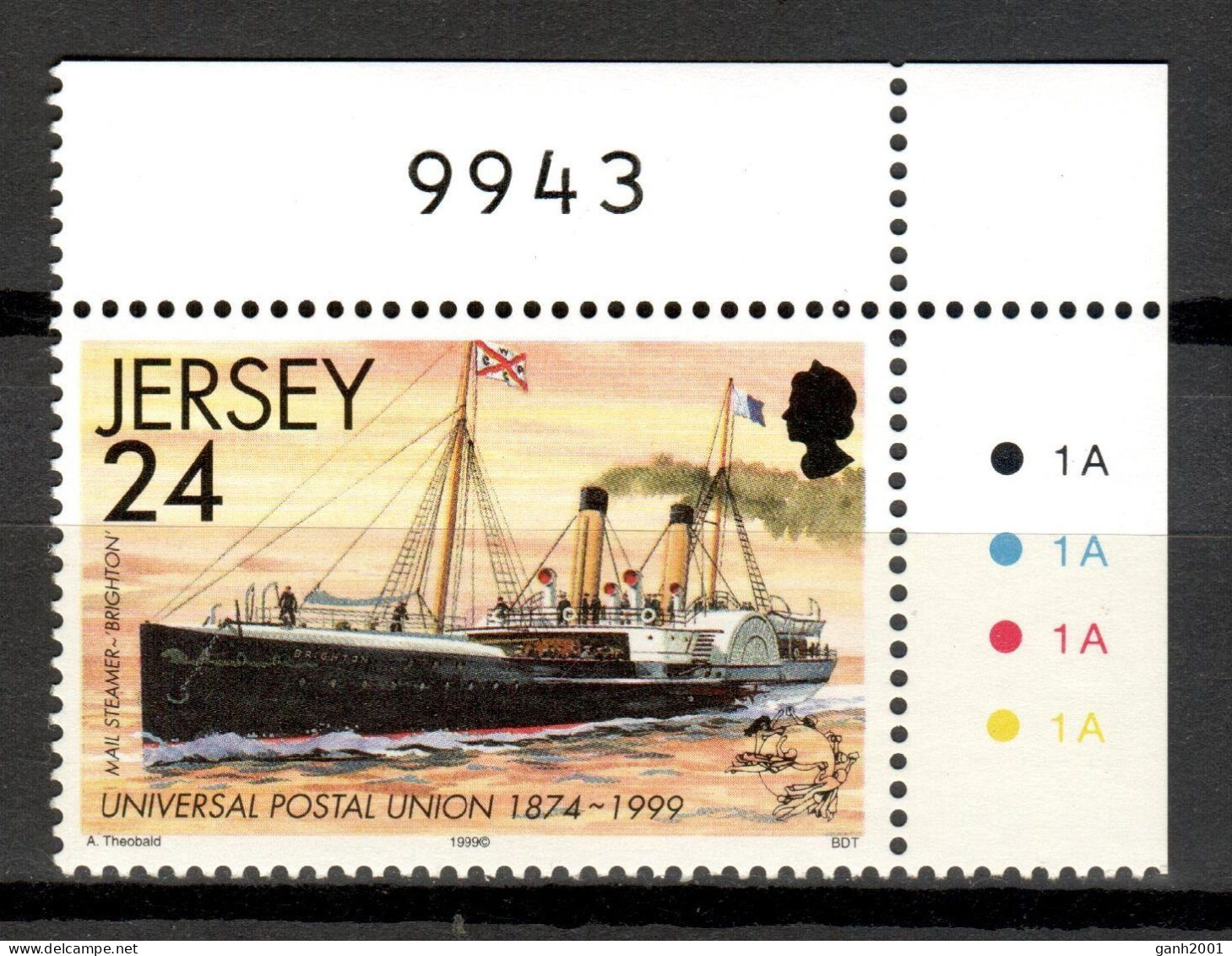 Jersey 1999 / Ship MNH Barco Schiffe Bateaux / Ho80  36-6 - Schiffe