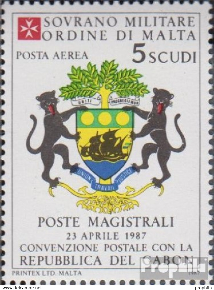 Malteserorden (SMOM) Kat-Nr.: 336 (kompl.Ausg.) Postfrisch 1987 Gabun - Malta (Orden Von)