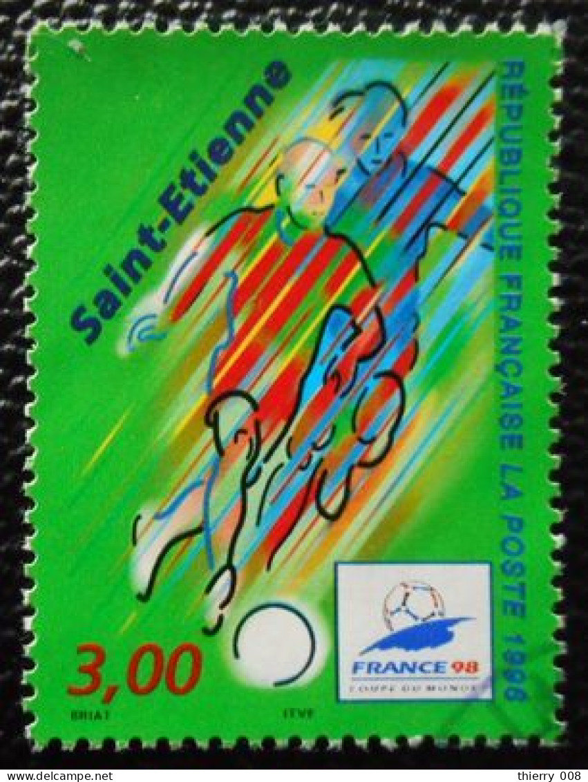 3012 France 1996 Oblitéré  Coupe Du Monde De Football Saint Etienne - Oblitérés