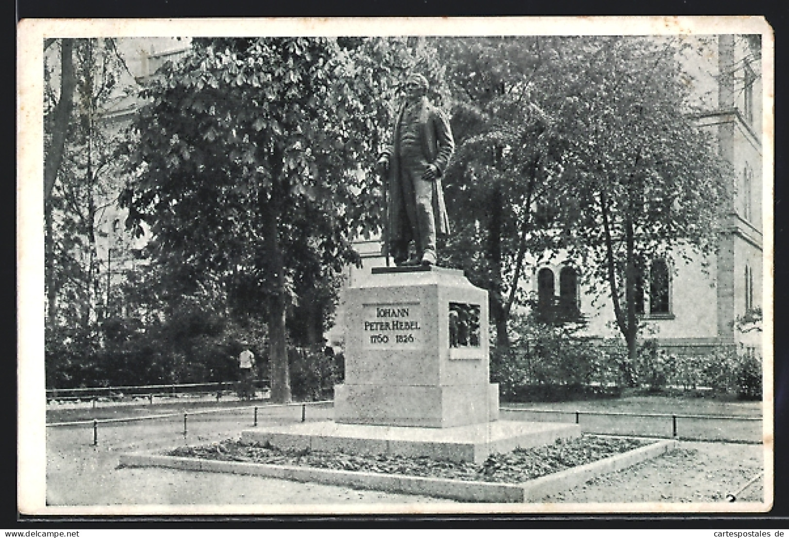 AK Lörrach, Am Hebel-Denkmal  - Loerrach