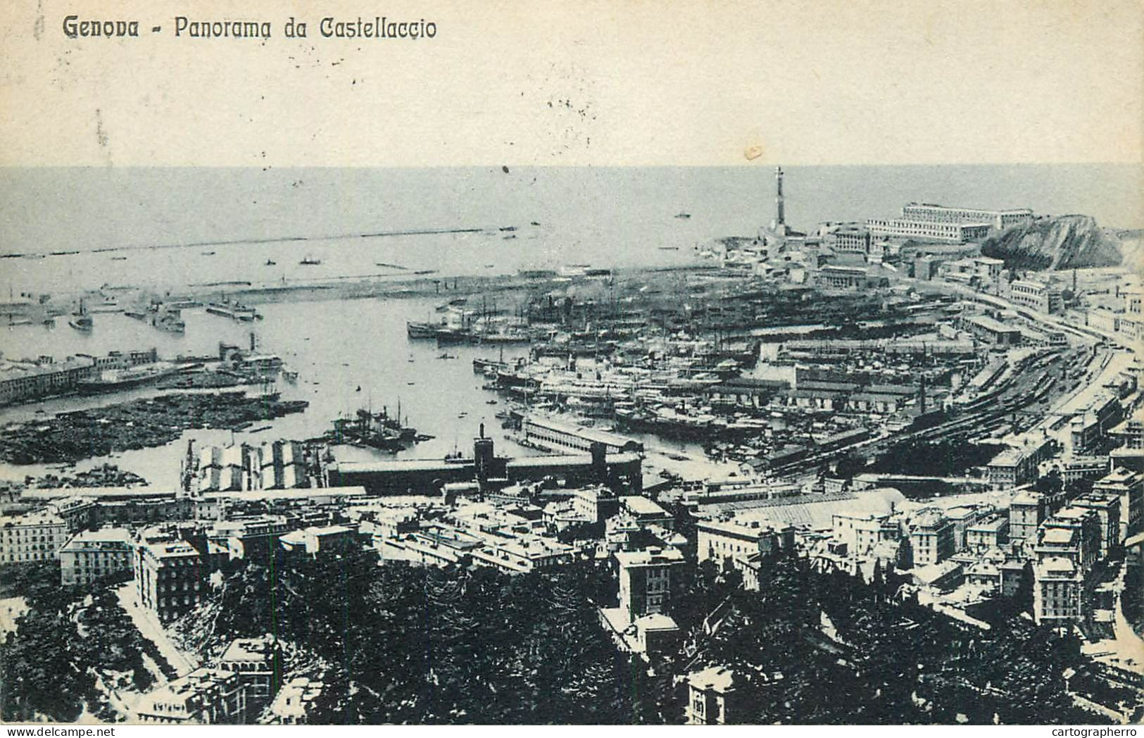 Italy Genova Panorama Da Castellaccio - Genova (Genoa)