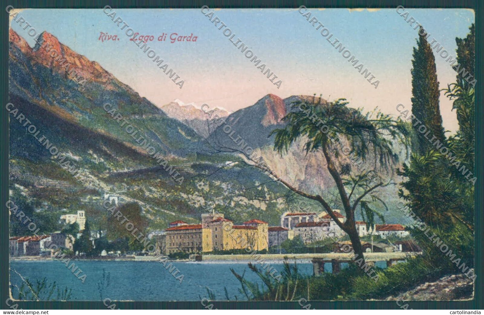 Trento Riva Lago Di Garda PIEGHINA Cartolina ZC5113 - Trento