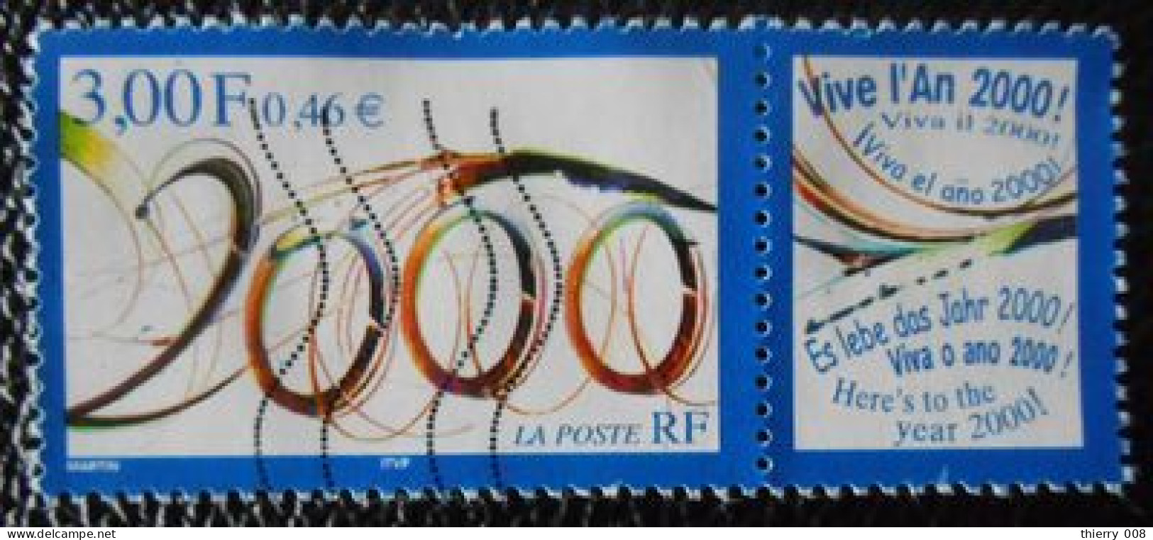 3291 France 1999 Oblitéré  Meilleurs Voeux 2000 - Used Stamps