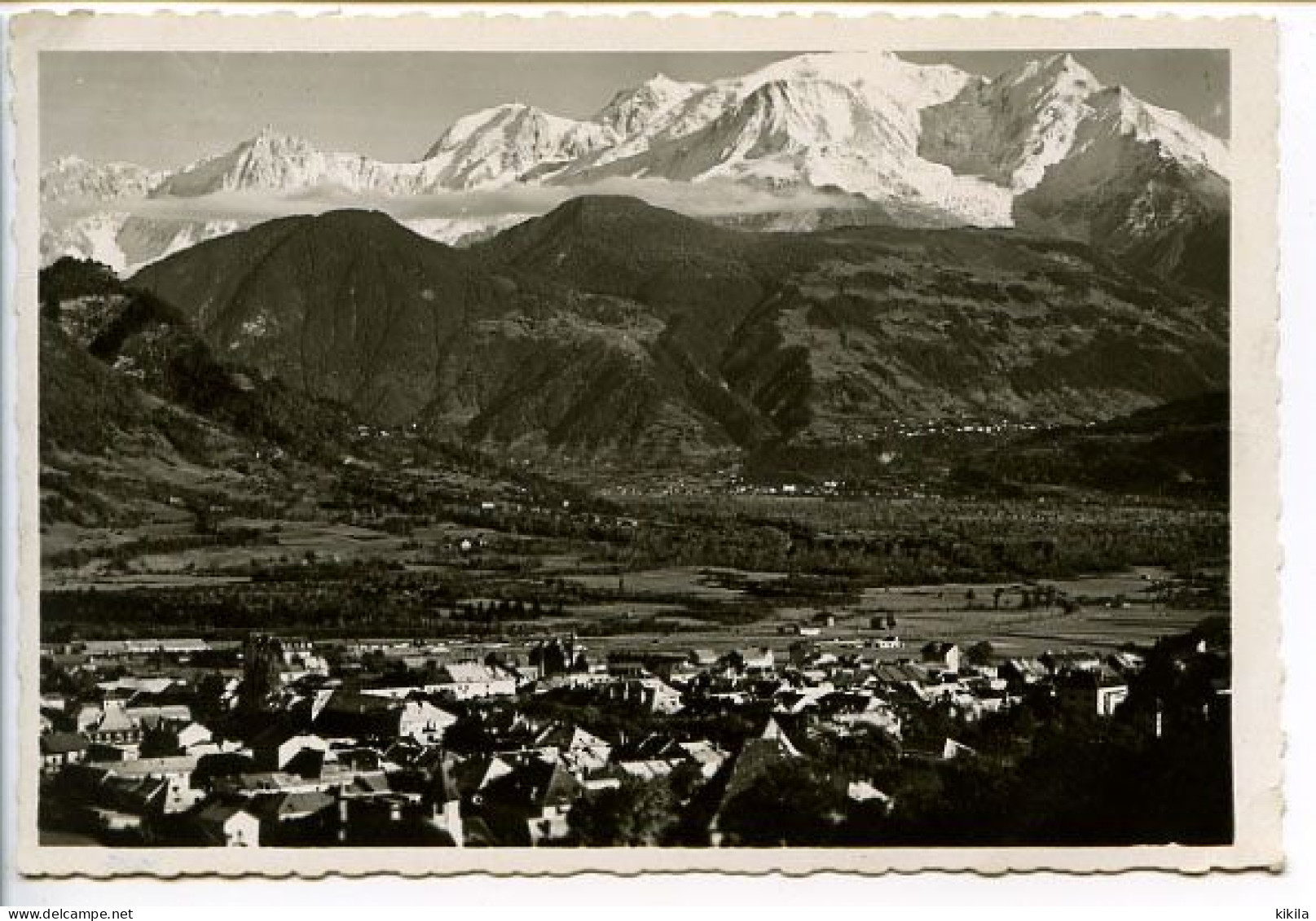 CPSM Dentelée 10.5 X 15 Haute Savoie  SALLANCHES Et Le Mont Blanc - Sallanches