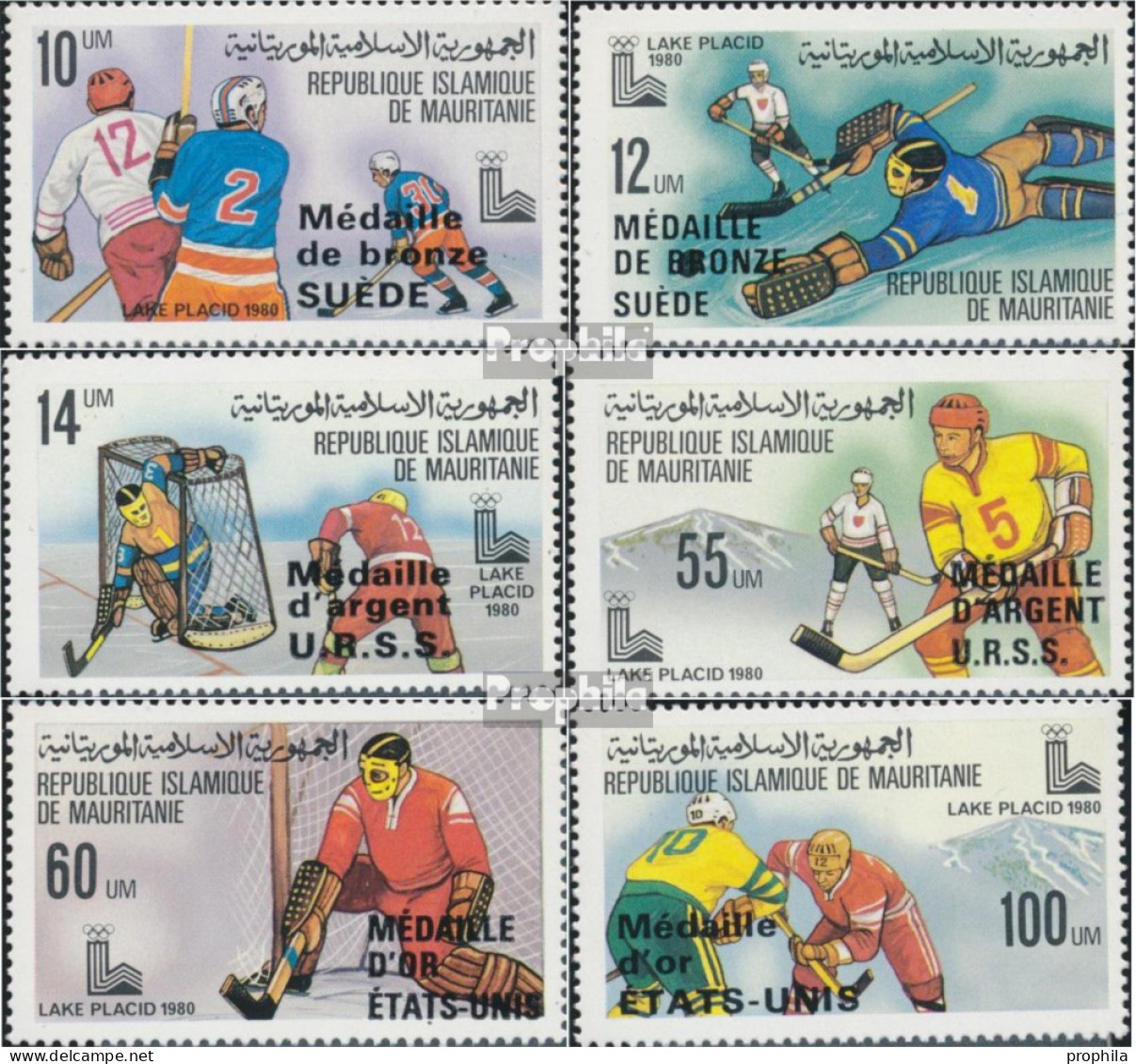 Mauretanien 671-676 (kompl.Ausg.) Postfrisch 1980 Olympia - Mauritanie (1960-...)