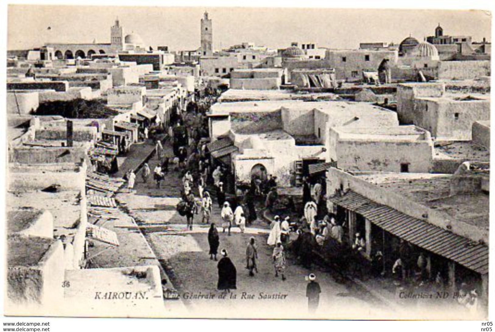 KAIROUAN - Vue Générale De La Rue Saussier  - TUNISIE ( Afrique ) - Tunesië