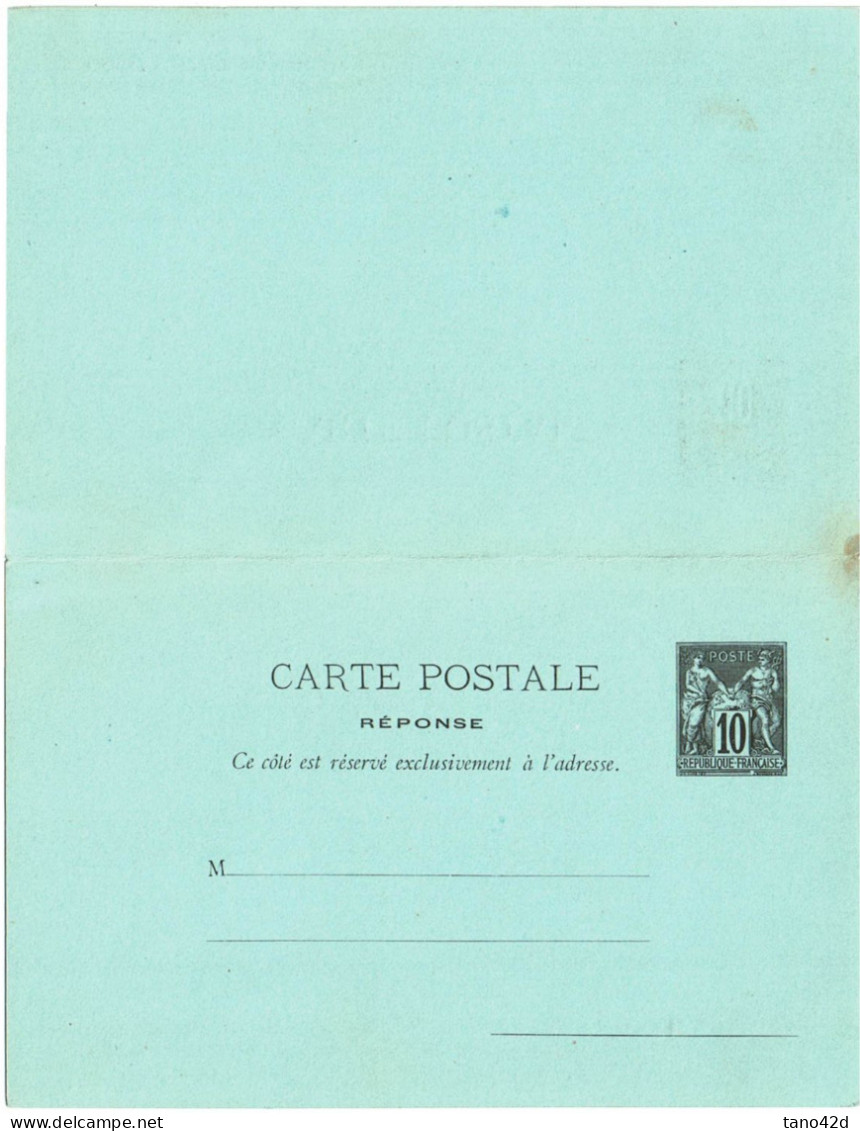 PP15 - FRANCE CPRP SAGE 10c+10c DEMANDE OBLITEREE - Standard Postcards & Stamped On Demand (before 1995)