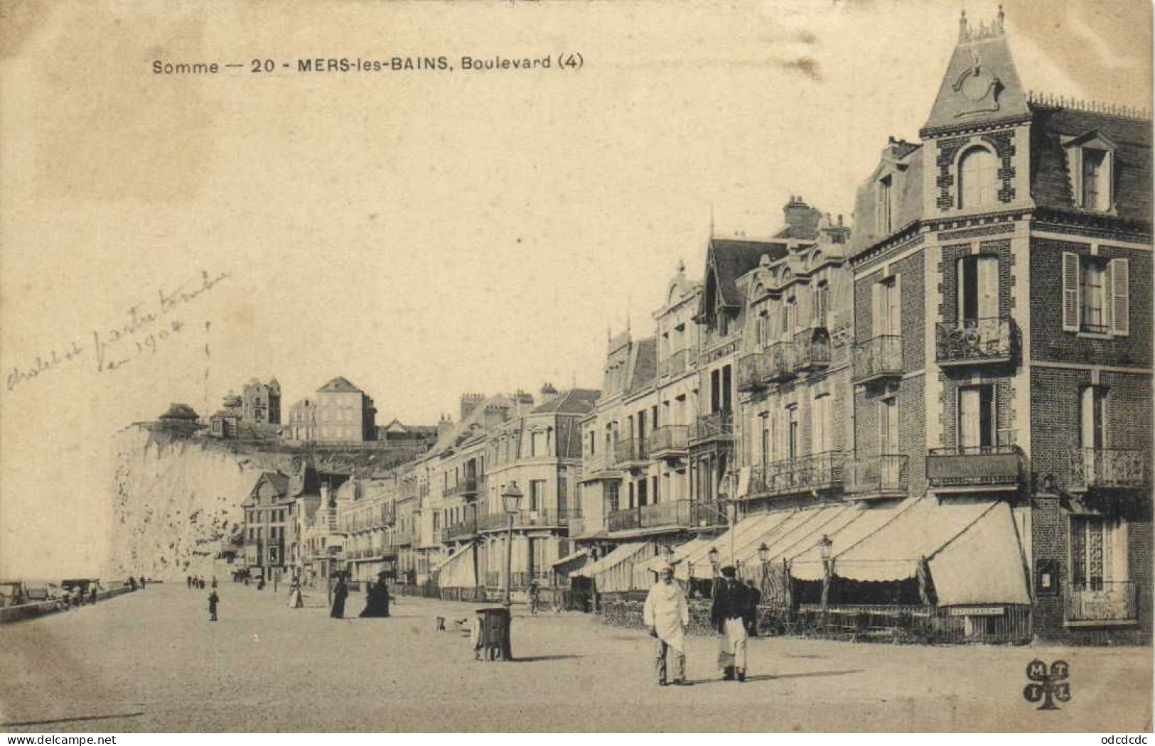 Somme MERS LES BAINS  Boulevard (4) Animée Commerces Pionnière  RV - Mers Les Bains