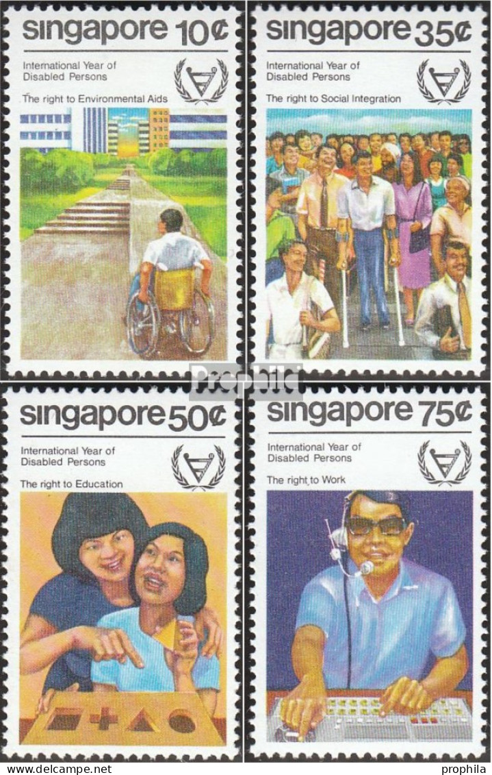 Singapur 384-387 (kompl.Ausg.) Postfrisch 1981 Jahr Der Behinderten - Singapur (1959-...)