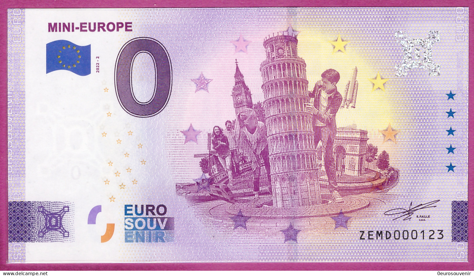 0-Euro ZEMD 2022-3 MINI-EUROPE - Essais Privés / Non-officiels