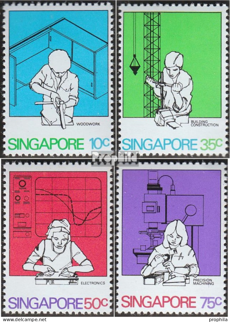 Singapur 377-380 (kompl.Ausg.) Postfrisch 1981 Technische Ausbildung - Singapur (1959-...)