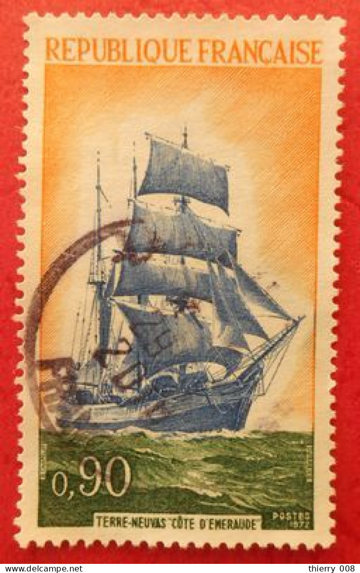 1717 France 1972 Oblitéré  Trois-Mats Terre Neuve Côte D’Emeraude - Usados