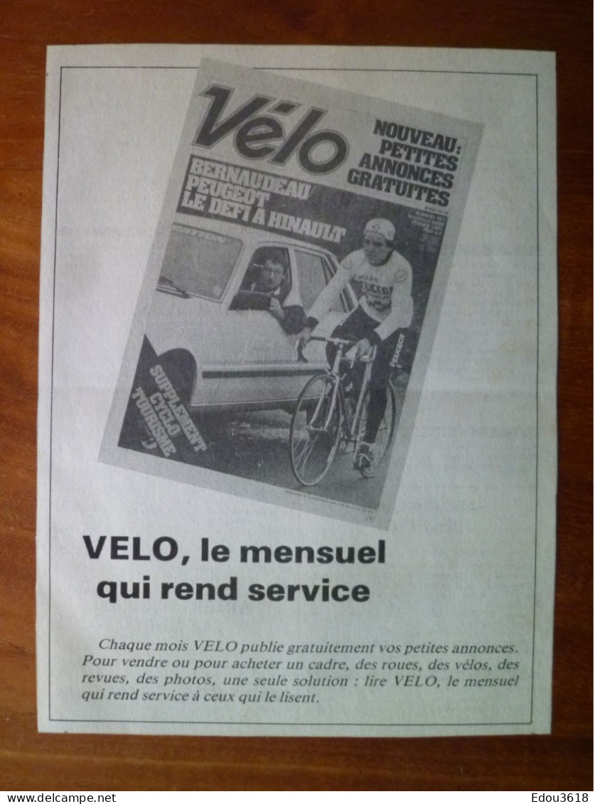 Lot 4 Publicité Magazine Vélo Le Mensuel Du Cyclotourisme Régional Présent Partout Qui Rend Service - Reclame