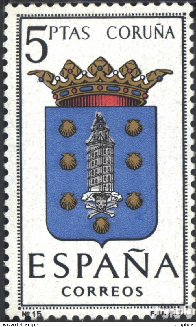 Spanien 1383 (kompl.Ausg.) Postfrisch 1963 Wappen - Ongebruikt