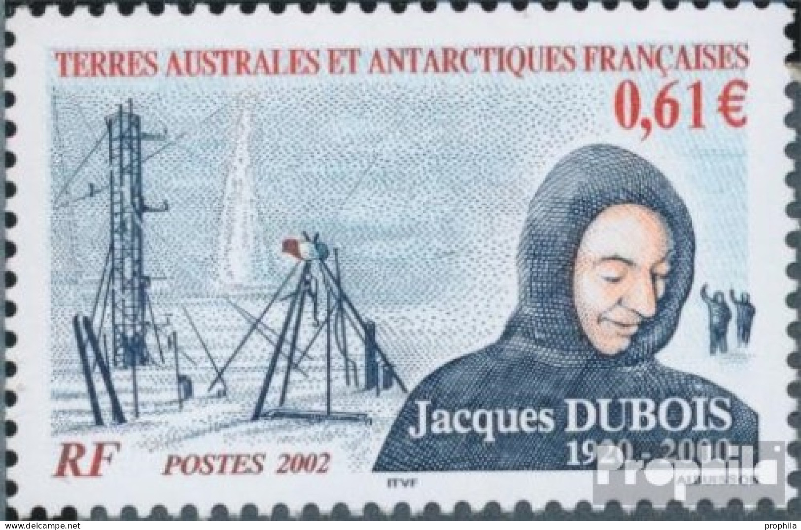 Französ. Gebiete Antarktis 484 (kompl.Ausg.) Postfrisch 2002 Jaques Dubois - Nuevos
