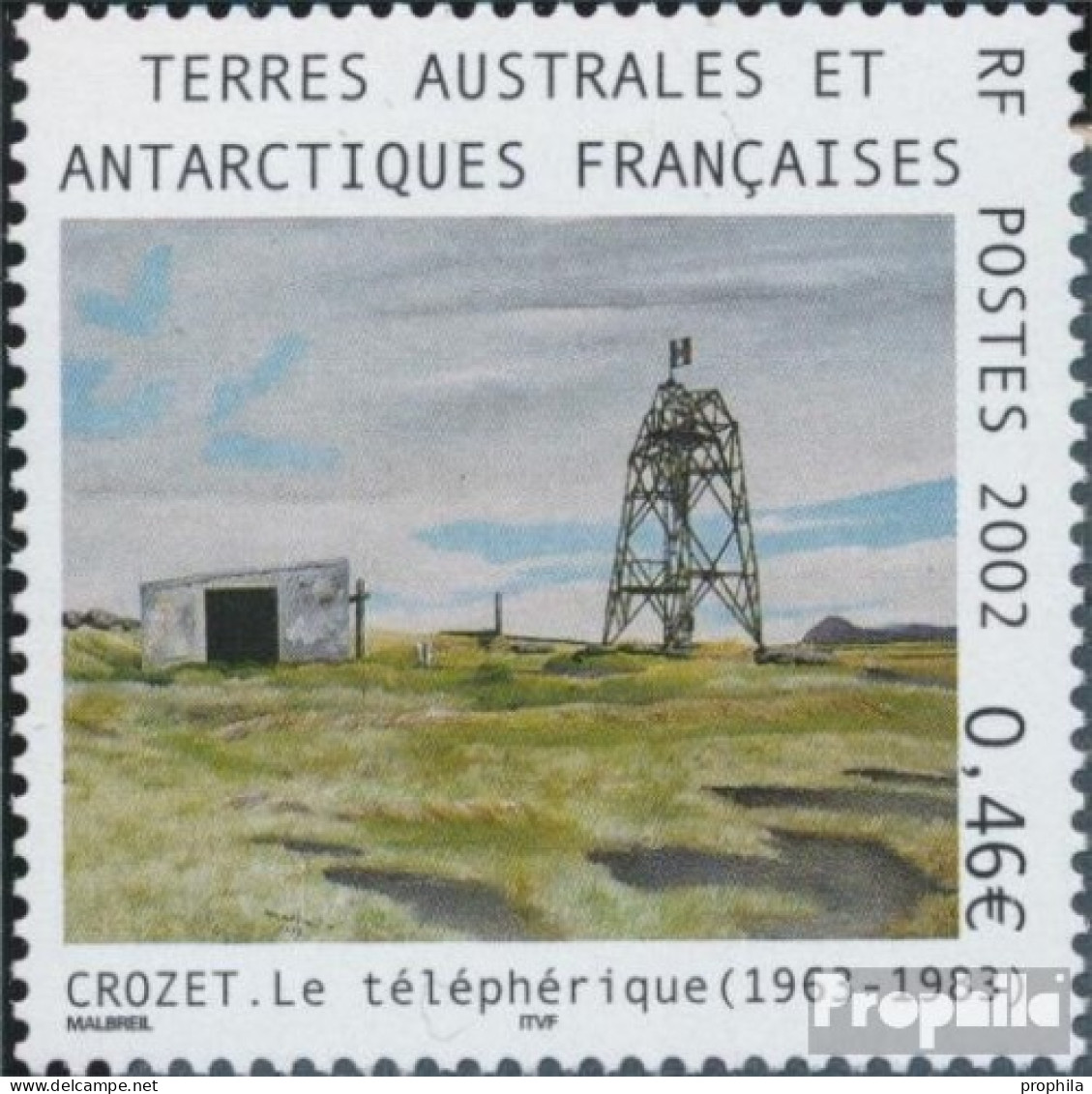 Französ. Gebiete Antarktis 482 (kompl.Ausg.) Postfrisch 2002 Drahtseilbahn Von Crozet - Unused Stamps