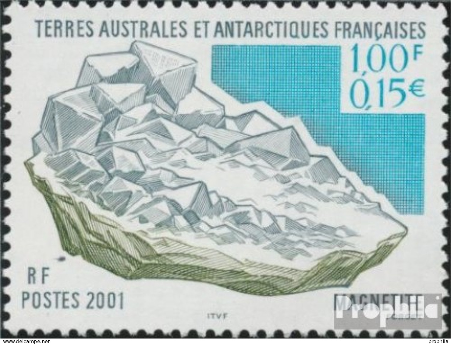 Französ. Gebiete Antarktis 439 (kompl.Ausg.) Postfrisch 2001 Mineralien - Unused Stamps