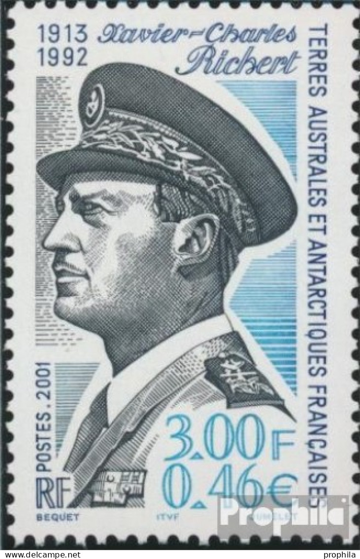 Französ. Gebiete Antarktis 447 (kompl.Ausg.) Postfrisch 2001 Xavier Charles Richert - Unused Stamps