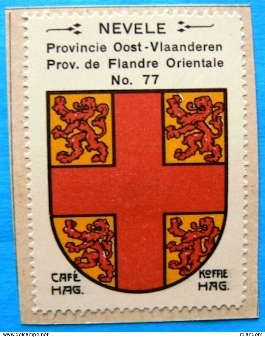 Oost Vlaanderen N077 Nevele Timbre Vignette 1930 Café Hag Armoiries Blason écu TBE - Tea & Coffee Manufacturers