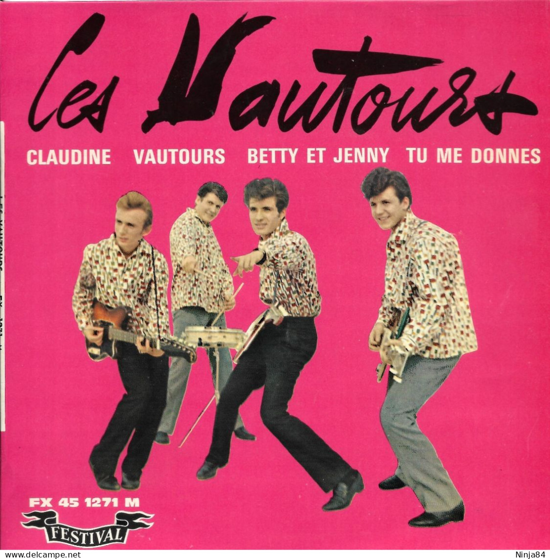 EP 45 RPM (7") Les Vautours " Claudine  " - Autres - Musique Française