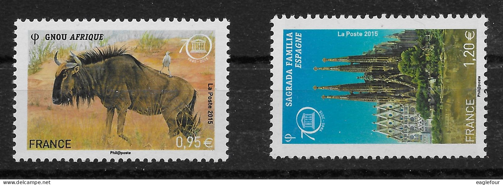 Timbres De Service N° 164 Et 165 De 2015 ** TTBE - Cote Y&T 2024 De 11 € - Nuevos