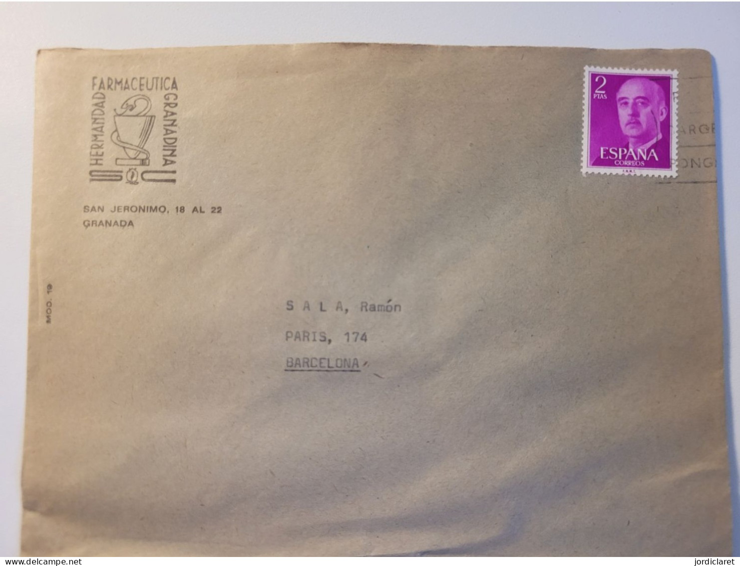 Carta Comercial  1970 GRANADA - Covers & Documents