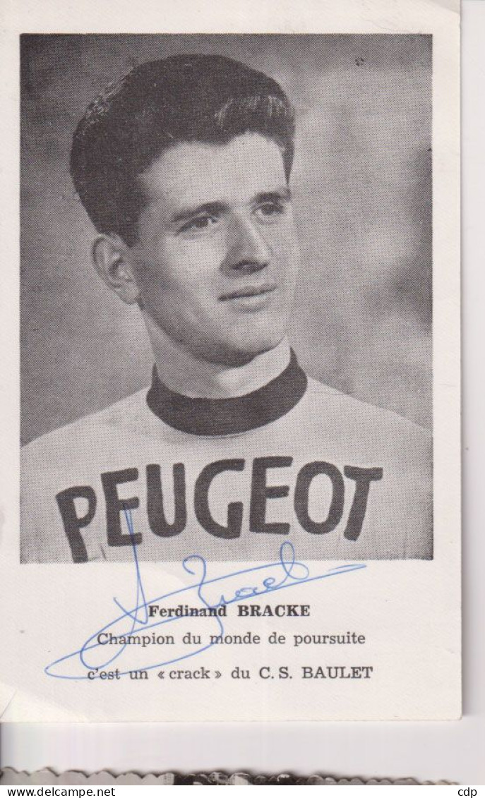 Photo Avec Autographe Ferdinand Bracke  1964 - Cycling