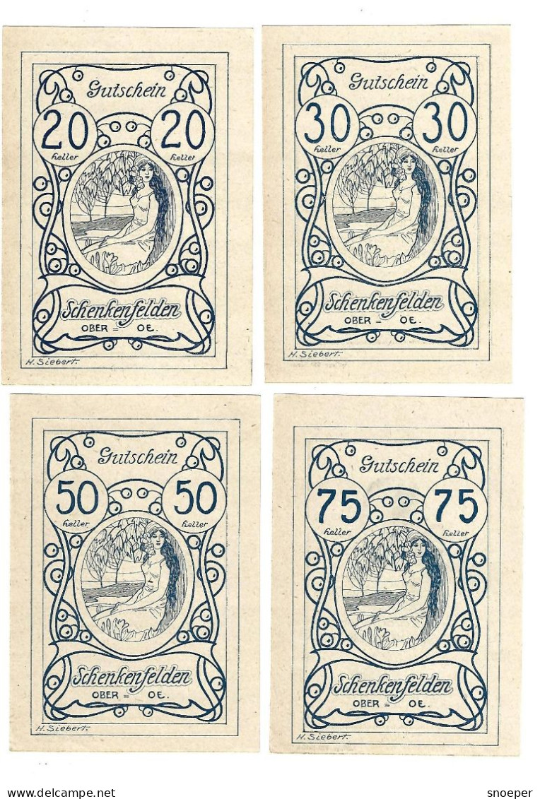 **Austria Notgeld  Schenkenfelden Serie Compleet S 958.2a 400 SERIEN - Austria