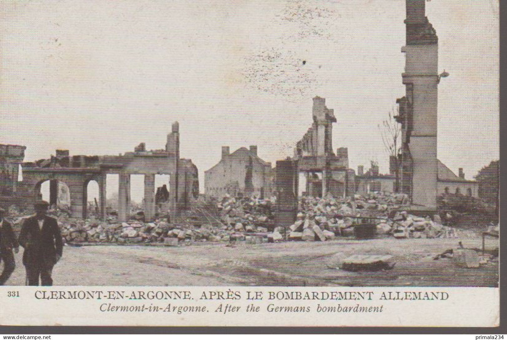 51 -CLERMONT EN ARGONNE - APRES LE BOMBARDEMENT ALLEMAND - Clermont En Argonne