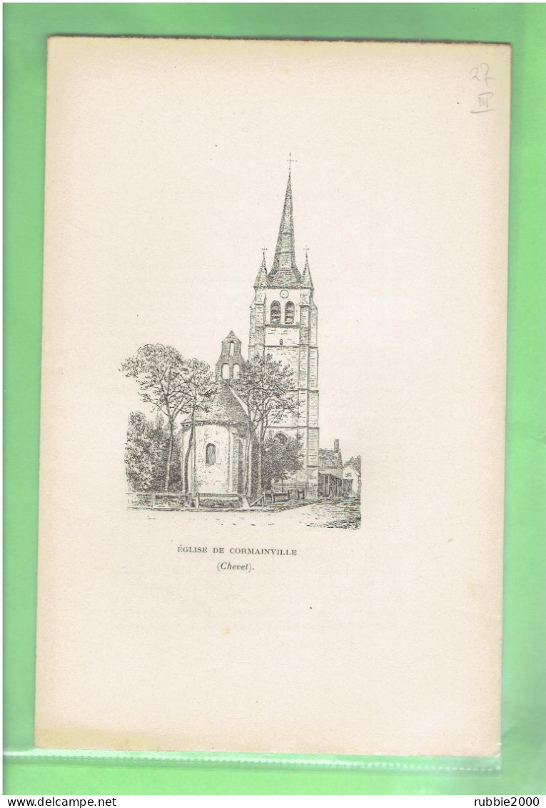 1904 EGLISE DE CORMAINVILLE EURE ET  LOIR - Centre - Val De Loire