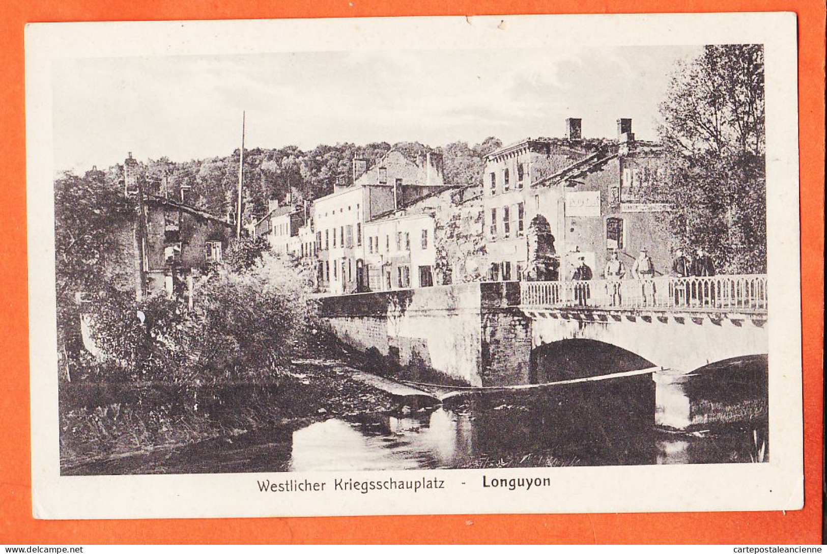 26176 / ⭐ LONGUYON 54-Meurthe Moselle Westlicher Kriegsschauplatz Pont Entrée Avant Guerre 1914 Fot ENGEL Diedenhofen 17 - Longuyon
