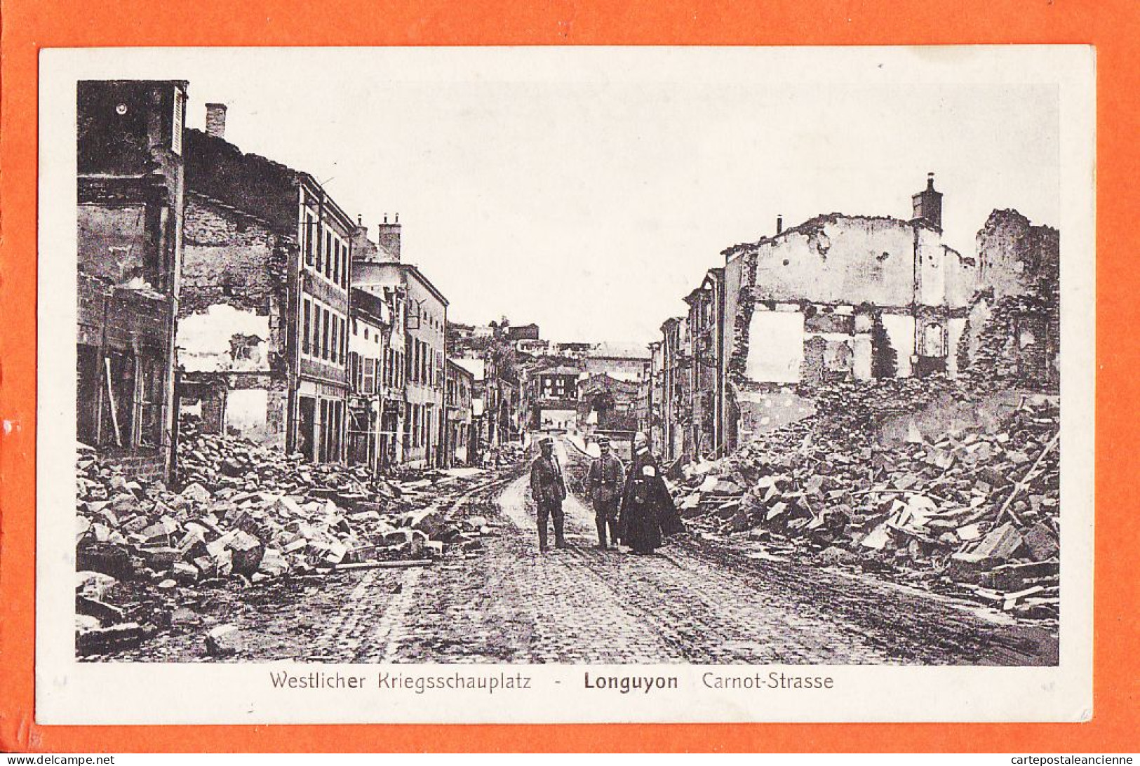 26173 / ⭐ LONGUYON 54-Meurthe Moselle CARNOT Strasse Westlicher Kriegsschauplatz Guerre 1914 Foto ENGEL Diedenhofen 20 - Longuyon