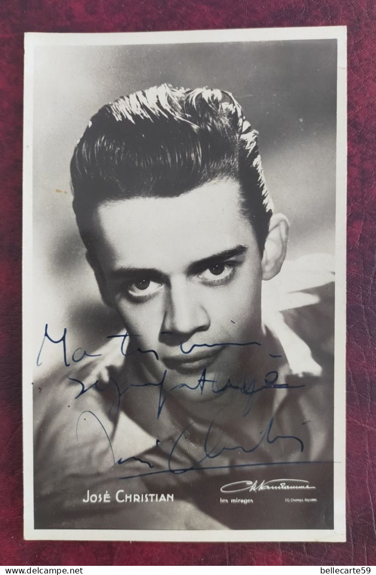 José Christian Vedette Autographe Dédicace - Signed Photographs