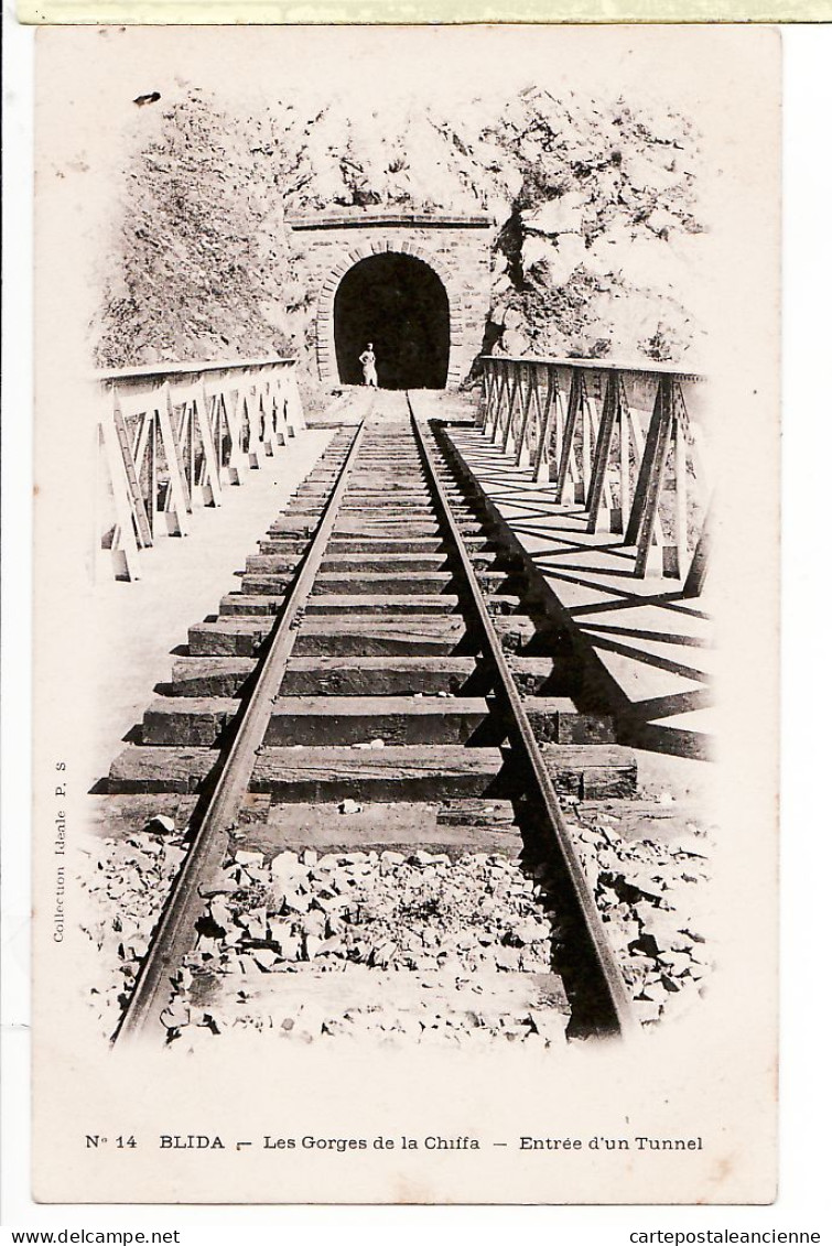 26491 / ⭐ BLIDA Algérie Entrée Tunnel Voies Chemin Fer Gorges De La CHIFFA 1900s Collection Ideale PS 14 Algeria - Blida