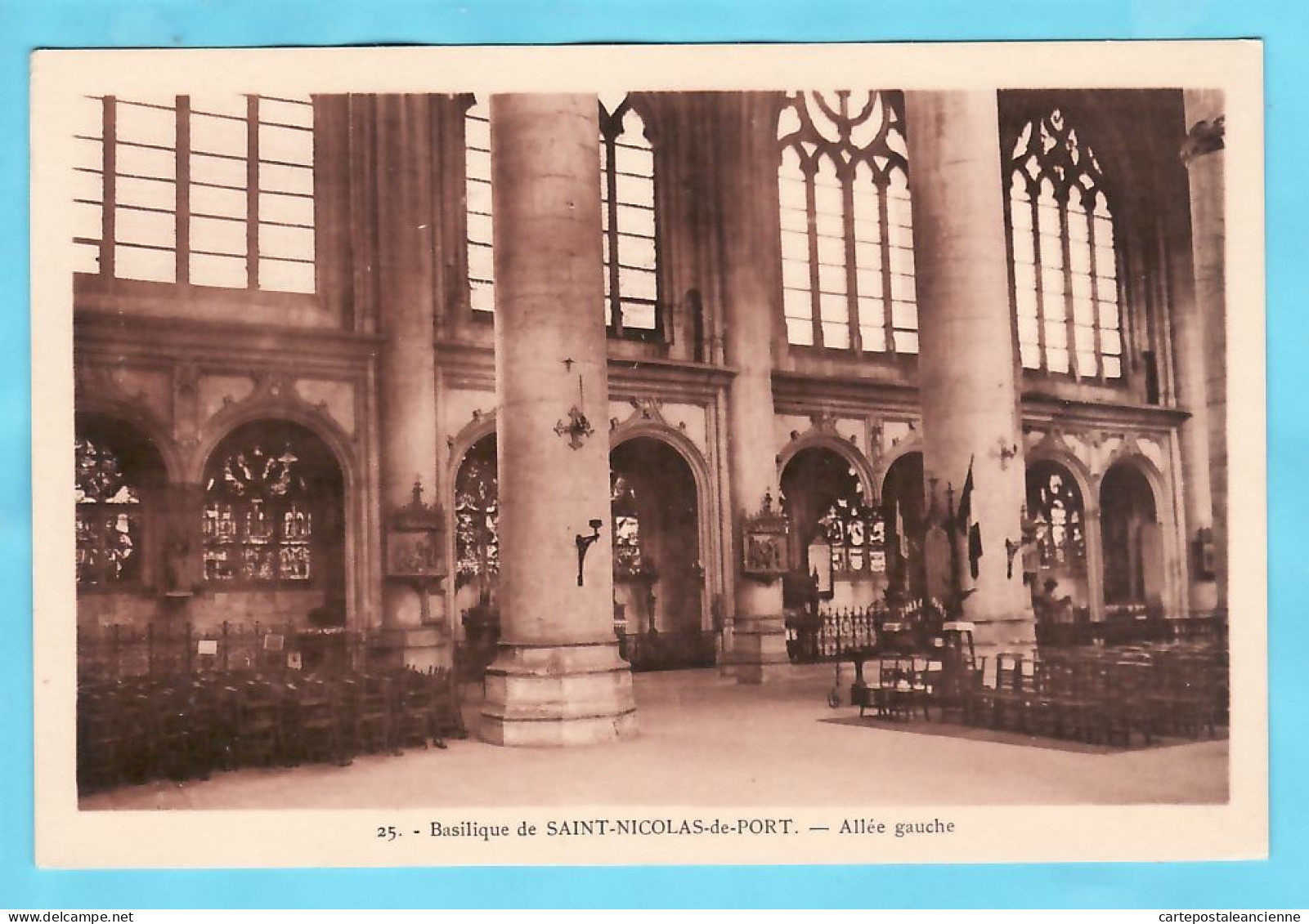 26164 / ⭐ SAINT-NICOLAS-du-PORT St 54-Meurthe-Moselle BASILIQUE Intérieur Allée Gauche 1920s - LibairieGAUDIN 25 - Saint Nicolas De Port