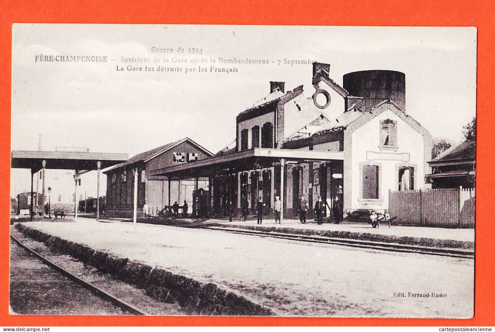 26237 / ⭐ 51-FERE-CHAMPENOISE Intérieur GARE Après Bombardement 7 Septembre 1914 Détruite Par FRANCAIS Guerre 1914 WW1 - Fère-Champenoise