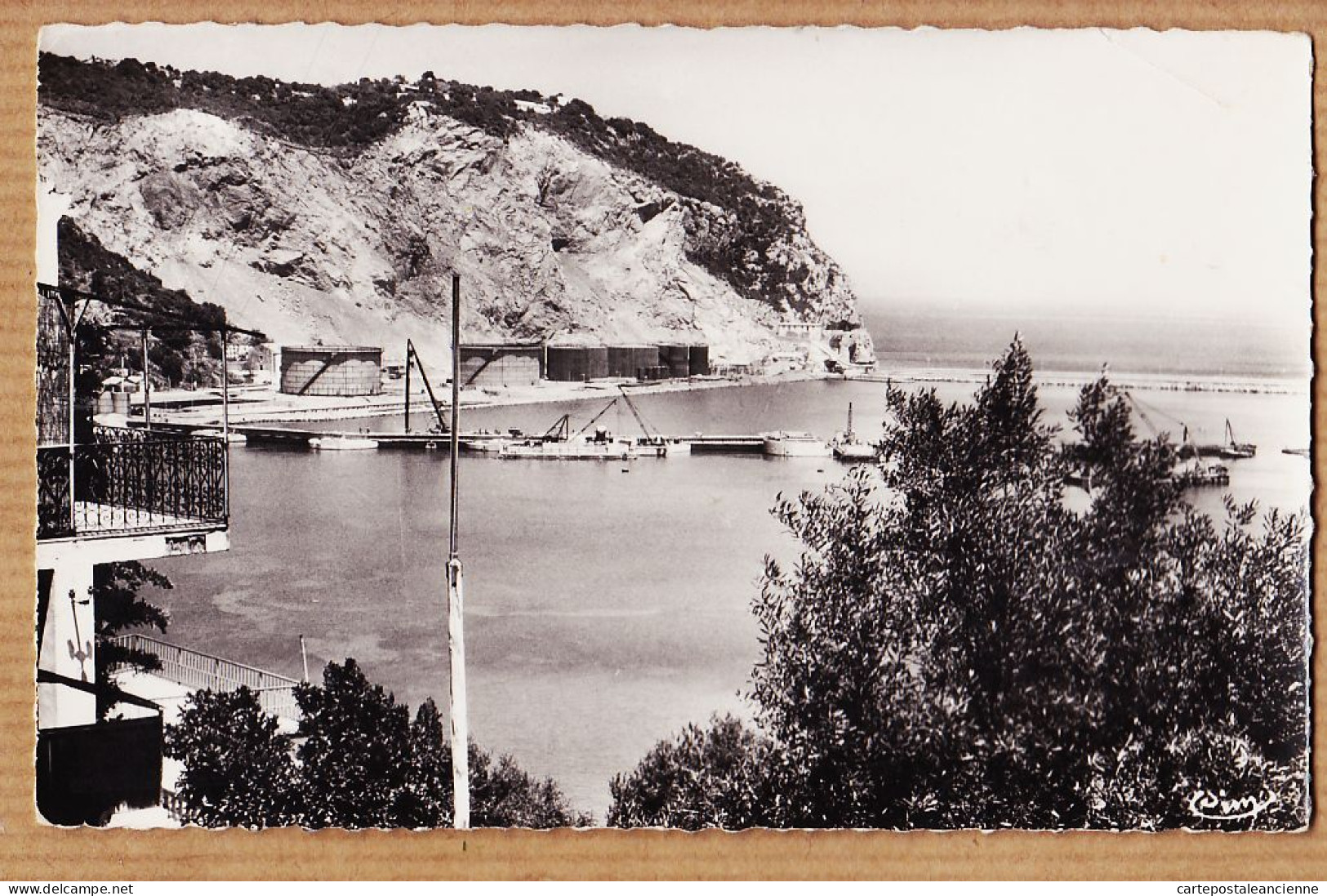 26482 / ⭐ ♥️ Rare BOUGIE Algérie Les Réserves De Pétrole Zone Portuaire 1950s Véritable Photographie COMBIER 320 - Bejaia (Bougie)