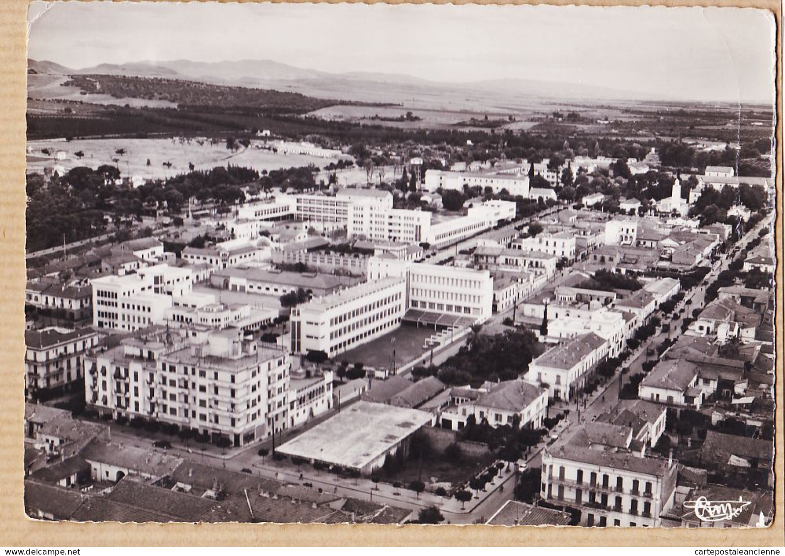 26481 / ⭐ ORLEANSVILLE Alger Vue Aérienne Panoramique Côté Ouest Quartier Des Ecoles 1950s COMBIER 3 - Chlef (Orléansville)