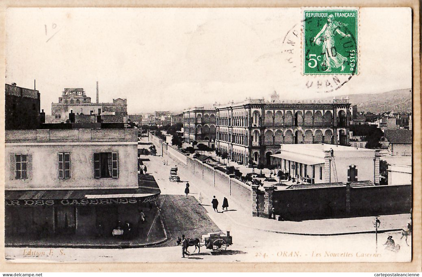 26392 / ⭐ Algérie ORAN Les Nouvelles Casernes 1913 à FERREOL Maison BERTRAND Port Vendres -Editions E.S 284 - Oran