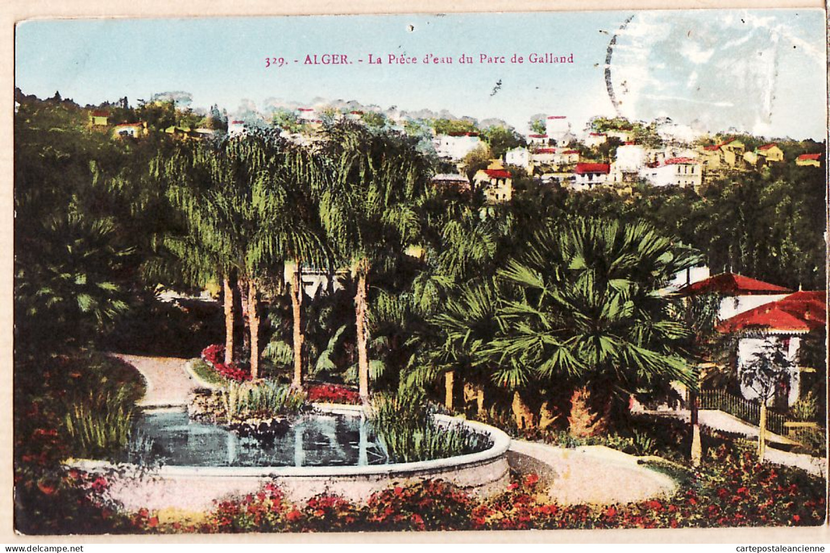26412 / ⭐ ALGER Pièce D'eau Parc GALLAND "Don De Magui MOURAVIE Novembre 1926 Algérie - Alger