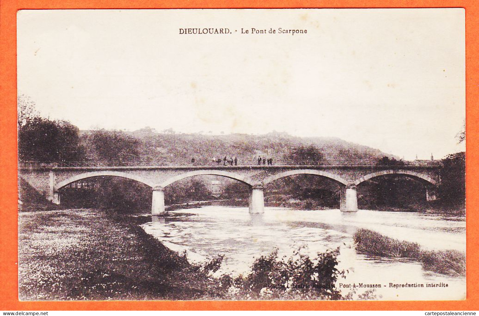 26167 / ⭐ 54-DIEULOUARD Le Pont De SCARPONE 27-02-1918 CpaWW1 Du Soldat BUISSON / Librairie REBONIET Pont-à Mousson - Dieulouard